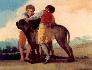 Francisco de Goya, Knaben mit Bluthunden